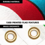 Load image into Gallery viewer, G128 Combo Pack: 6 Ft Tangle Free Spinning Flagpole (Black) &amp; Uzbekistan Flag 3x5 Ft Printed 150D Polyester, Brass Grommets (Flag Included) Aluminum Flag Pole