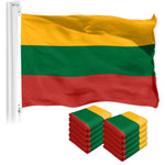 Load image into Gallery viewer, Lithuania Lithuanian Flag 3x5 Ft 10Pack Printed 150D Polyester