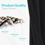 Load image into Gallery viewer, 2 Panels Cozlo Blackout Curtains for Bedroom with Grommet Black Out 42x84 inch
