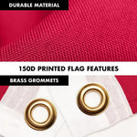 Load image into Gallery viewer, G128 Combo Pack: 6 Ft Tangle Free Spinning Flagpole (Black) &amp; Austria Flag 3x5 Ft Printed 150D Polyester, Brass Grommets (Flag Included) Aluminum Flag Pole