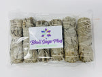Load image into Gallery viewer, Bholi Sage Plus Sage Smudge Kit Pack of 6 White Sage Smudge Stick 4Inch Long Used for Meditation Smudging Rituals and Cleansing Getting Rid of Negative Energy Sustainably Grown California Sage