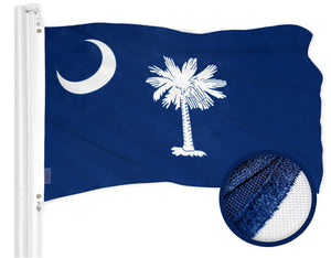 South Carolina State Flag 300D Embroidered Indoor/Outdoor