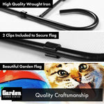 Load image into Gallery viewer, G128 Combo Pack: Garden Flag Stand Black 36x16 Inch &amp; Garden Flag Summer Fun with Cat in Pool 12x18 Inch