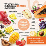 Load image into Gallery viewer, Super Fruit Super Greens Gummies for Adults 60 Count Daily Greens Vegetable