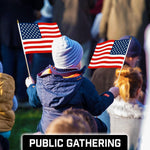 Load image into Gallery viewer, G128 24 Pack Handheld American USA Stick Flags  12x18 In  Printed 150D Polyester, Country Flag, Solid Wooden Stick, Spear Gold Tip, Great for Patriotic Decorations