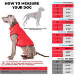 Load image into Gallery viewer, Lightweight Reversible Red Winter Dog Coat Size XS Chest 13 in Warm Jacket
