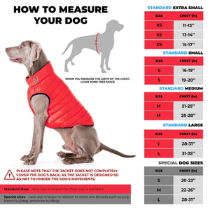 Lightweight Reversible Red Winter Dog Coat Size XS Chest 13 in Warm Jacket