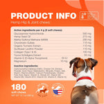 Load image into Gallery viewer, Glucosamine for Dogs  Joint Supplement for Dogs  Glucosamine Chondroitin  180 Hip and Joint Care Mobility Chews  MSM, Turmeric  Advanced Mobility Support  Bone Health  Large and Small Breeds