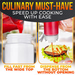 Load image into Gallery viewer, Set of 6 Condiment Squeeze Bottles for Sauces 16 oz – Self Closing Valve Easy to Fill Clear Design  Ready to Dispense for Dressings Condiments and Sauces  Durable and Convenient
