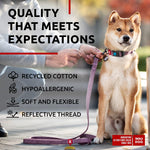 Load image into Gallery viewer, WAUDOG Recycled Cotton Dog Leash 6 Ft 10 Ft Eco Friendly Collar for Small Medium &amp; Large Dogs Reflective Dog Leash for Medium Dogs Strong Leashes for Large Breed Dogs Puppy Leash for Small Dogs
