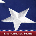 Load image into Gallery viewer, USA American Flag 1x1.5 Ft 2 Pack Pole Sleeve Embroidered Polyester Vibrant
