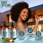 Load image into Gallery viewer, Rosemary Shampoo and Conditioner Set 16 Fl Oz Set of 2 Sulfate Free Formula with Mint Volumizing Products and Thickening Care for Thinning Hair Women and Men