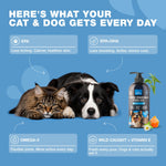 Load image into Gallery viewer, Fish Oil for Dogs and Cats  Skin and Coat Support Supplement for Pets  Omega 3 6 9 Fatty Acids  Itchy Skin, Shedding, Immunity, Joint  EPA DHA  Wild Caught Salmon and Pollock Food Topper