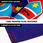 Load image into Gallery viewer, G128 Combo Pack: 6 Feet Tangle Free Spinning Flagpole (Silver) Croatia Croatian Flag 3x5 ft Printed 150D Brass Grommets (Flag Included) Aluminum Flag Pole