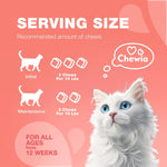 Load image into Gallery viewer, Flea Treatment for Cats  Daily Oral Cat Flea and Tick Treatment Chews  Chewable Kitten Flea Treatment  Soft Treats for All Breeds &amp; Ages  Natural ChickenFlavor Flea and Tick Supplement for Cats