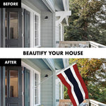 Load image into Gallery viewer, G128 Combo Pack: 6 Feet Tangle Free Spinning Flagpole (Silver) Thailand Thai Flag 3x5 ft Printed 150D Brass Grommets (Flag Included) Aluminum Flag Pole