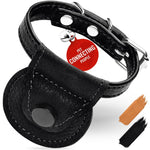 Load image into Gallery viewer, Leather Cat Collar with Airtag Holder Removable Bell for Small Medium and Large Breeds Adjustable Long Lasting Classic Kitten Collars Boy &amp; Girl