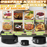Load image into Gallery viewer, Cake Springform Pan Set of 3 (4  7  9 ) With 60 Parchment Paper   Non Stick Round Cake Pans Sets for Baking Spring Pans for Baking Cheesecake Cake Baking Pans   Springform Cake Pan Set