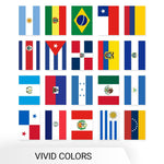 Load image into Gallery viewer, G128 Latin America 20 Countries  Bunting Banner  Flag 12 x 18 Inch, Full String 30 Feet  Printed 150D Polyester, Decorations For Bar, School, Festival Events Celebration