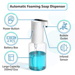 Load image into Gallery viewer, Automatic Touchless Foaming Soap Dispenser 12oz Battery Operated Touch Free
