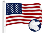 Load image into Gallery viewer, G128 American USA Flag  12x18 Ft  ToughWeave Series Embroidered 600D Polyester  Country Flag, Embroidered Stars, Sewn Stripes, Indoor/Outdoor, Vibrant Colors, Brass Grommets