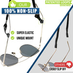 Load image into Gallery viewer, SIGONNA Eyeglasses String Holder Straps Cord 2 Premium Eyeglass Chains for Men Women (Black)
