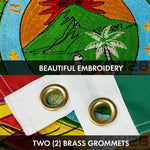 Load image into Gallery viewer, G128 Combo Pack: USA American Flag 3x5 Ft Embroidered Stars &amp; Bolivia (Bolivian) Flag 3x5 Ft Doublesided Embroidered 210D
