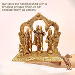 Load image into Gallery viewer, The Fine Living Co. Ram Darbar Includes Rama Sita Laxman Hanuman Murti Idol Statue Gold Plated Figurine for Home Temple Pooja Room Decor Living Room Altar Spiritual Decor
