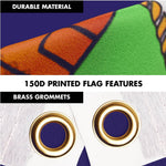 Load image into Gallery viewer, G128 Combo Pack: 6 Ft Tangle Free Spinning Flagpole (Black) &amp; Kansas Flag 3x5 Ft Printed 150D Polyester, Brass Grommets (Flag Included) Aluminum Flag Pole