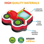 Load image into Gallery viewer, 34 Foam Fridge Magnets for Toddlers 3 years Vehicles and Professions Magnets
