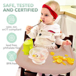 Load image into Gallery viewer, High Chair Tray Compatible with Stokke Trip Trap Chair Ergonomic Curved Design Dusty Pink BPA Free Easy to Assemble