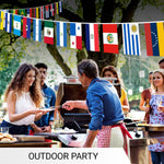 Load image into Gallery viewer, G128 Latin America 20 Countries  Bunting Banner  Flag 12 x 18 Inch, Full String 30 Feet  Printed 150D Polyester, Decorations For Bar, School, Festival Events Celebration