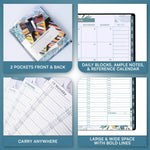 Load image into Gallery viewer, 2026 Appointment Book and Planner 6.5 x 8.5 inch Large Floral Tabbed Daily Hourly Weekly Planner Calendar Schedule Book 30 Minute time Slots Jan 2026 Dec 2026
