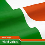 Load image into Gallery viewer, G128 2 Pack: Niger Nigerien Flag  3x5 Ft  LiteWeave Pro Series Printed 150D Polyester  Country Flag, Indoor/Outdoor, Vibrant Colors, Brass Grommets, Thicker and More Durable Than 100D 75D Polyester