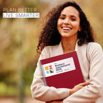 Load image into Gallery viewer, 2026 Appointment Book &amp; Planner 8.5 x 11 inch Large Maroon Tabbed Daily Hourly Weekly Planner Schedule Book 15 Minute time Slots Business &amp; Personal Planner Jan 2026 Dec 2026
