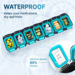 Load image into Gallery viewer, Weekly Pill Organizer 2 Times A Day   Airtight Pill Box 7 Day   Am Pm Vitamin
