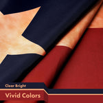 Load image into Gallery viewer, G128 Combo Pack: American USA TeaStained Flag 3x5 Ft &amp; Texas TeaStained Flag 3x5 Ft  Both LiteWeave Pro Series Printed 300D Polyester, Brass Grommets