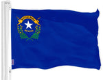 Load image into Gallery viewer, G128 Nevada NV State Flag  3x5 Ft  LiteWeave Pro Series Printed 150D Polyester  Indoor/Outdoor, Vibrant Colors, Brass Grommets, Thicker and More Durable Than 100D 75D Polyester