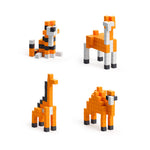 Load image into Gallery viewer, PIXIO Orange Animals  162 Magnetic Blocks in 3 Colors