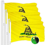 Load image into Gallery viewer, Gadsden Don't Tread on Me Flag 3x5 Ft 3Pack Embroidered Polyester By G128