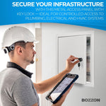 Load image into Gallery viewer, Access Panel for Drywall with Key Lock 10x10 inch Metal Door with a 1.2 mm Thick Frame Wall Hole Cover Access Door Plumbing Access Panel for Drywall Heavy Durable White
