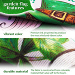 Load image into Gallery viewer, G128 Combo Pack: Garden Flag Stand Black 36 in x 16 in &amp; Garden Flag Happy St. Patrick's Day Decoration Decoration Leprechaun Gnome 12x18 DoubleSided Blockout Fabric