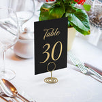 Load image into Gallery viewer, Black Table Numbers 1 30 for Wedding Reception with Gold Foil Table Number Cards 4x6 with Head &amp; Gift Table Restaurant Table Numbers Wedding Numbers for Tables Card Stock Wedding Table Numbers