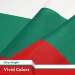 Load image into Gallery viewer, G128 3 Pack: Bulgaria Flag  3x5 Ft  LiteWeave Pro Series Printed 150D Polyester  Country Flag, Indoor/Outdoor, Vibrant Colors, Brass Grommets, Thicker and More Durable Than 100D 75D Polyester