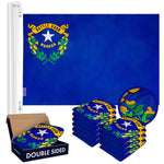 Load image into Gallery viewer, Nevada NV State Flag 3x5 Ft 10Pack Doublesided Embroidered Polyester By G128