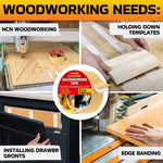 Load image into Gallery viewer, Double Sided Woodworking Tape 2 Inch x 120 Ft Double Face Woodworking Turner Tape Wood Crafter Double Stick Tape for Router Templates and Woodworking Tools Removable &amp; Residue Free