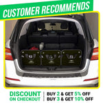 Load image into Gallery viewer, Trunk Organizer with Covering Net Attachable Non Slip Pads and Stainless Hooks Military Green
