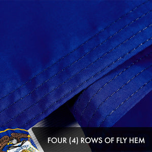 Utah UT State Flag 3x5 Ft 3Pack Doublesided Embroidered Polyester By G128