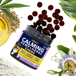 Hemp Calming Chews for Dogs with Anxiety and Stress Dog Calming Treats 90 Chews