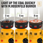 Load image into Gallery viewer, Yellow Multipurpose Electric Charcoal Starter Electric Charcoal Burner ETL
